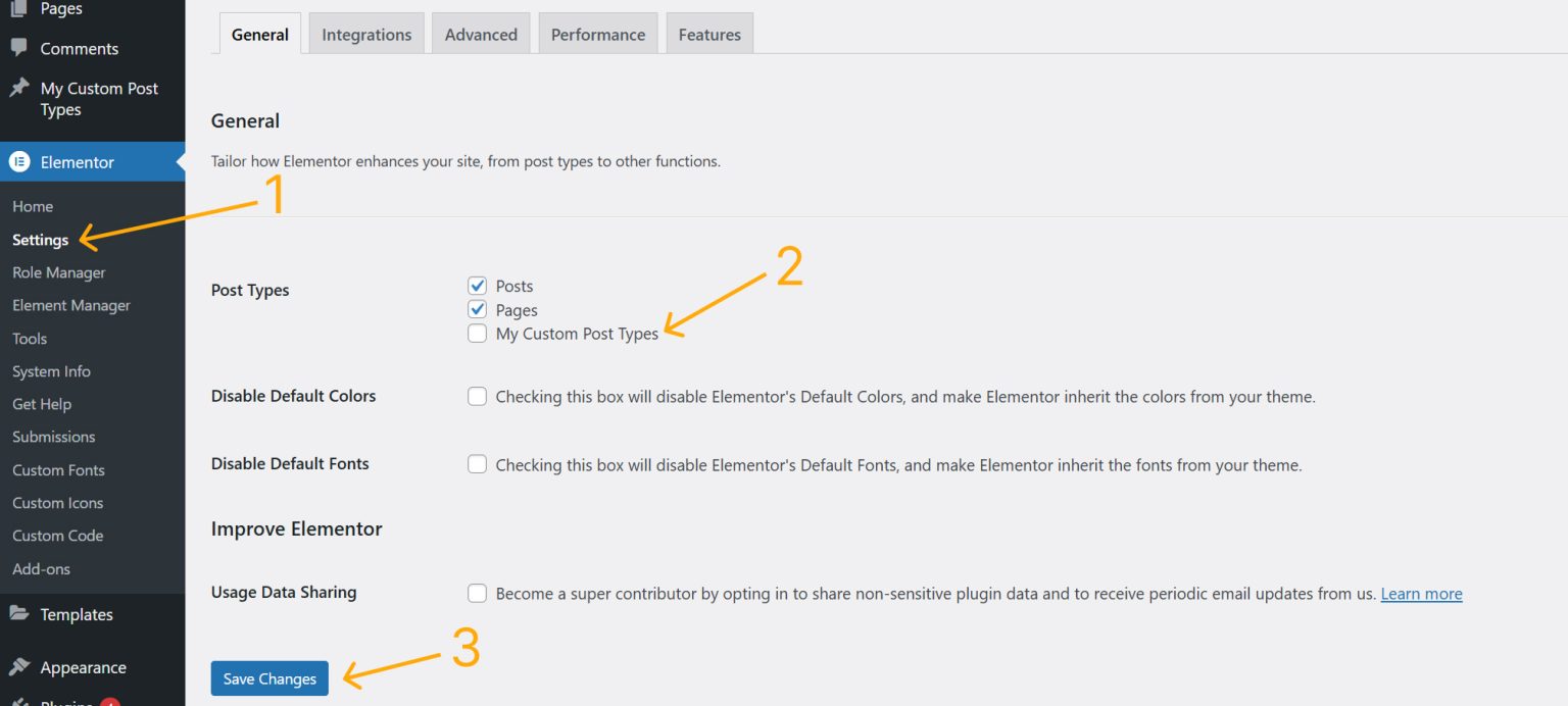 Adding Support for Elementor to Custom Post Types Programmatically ...